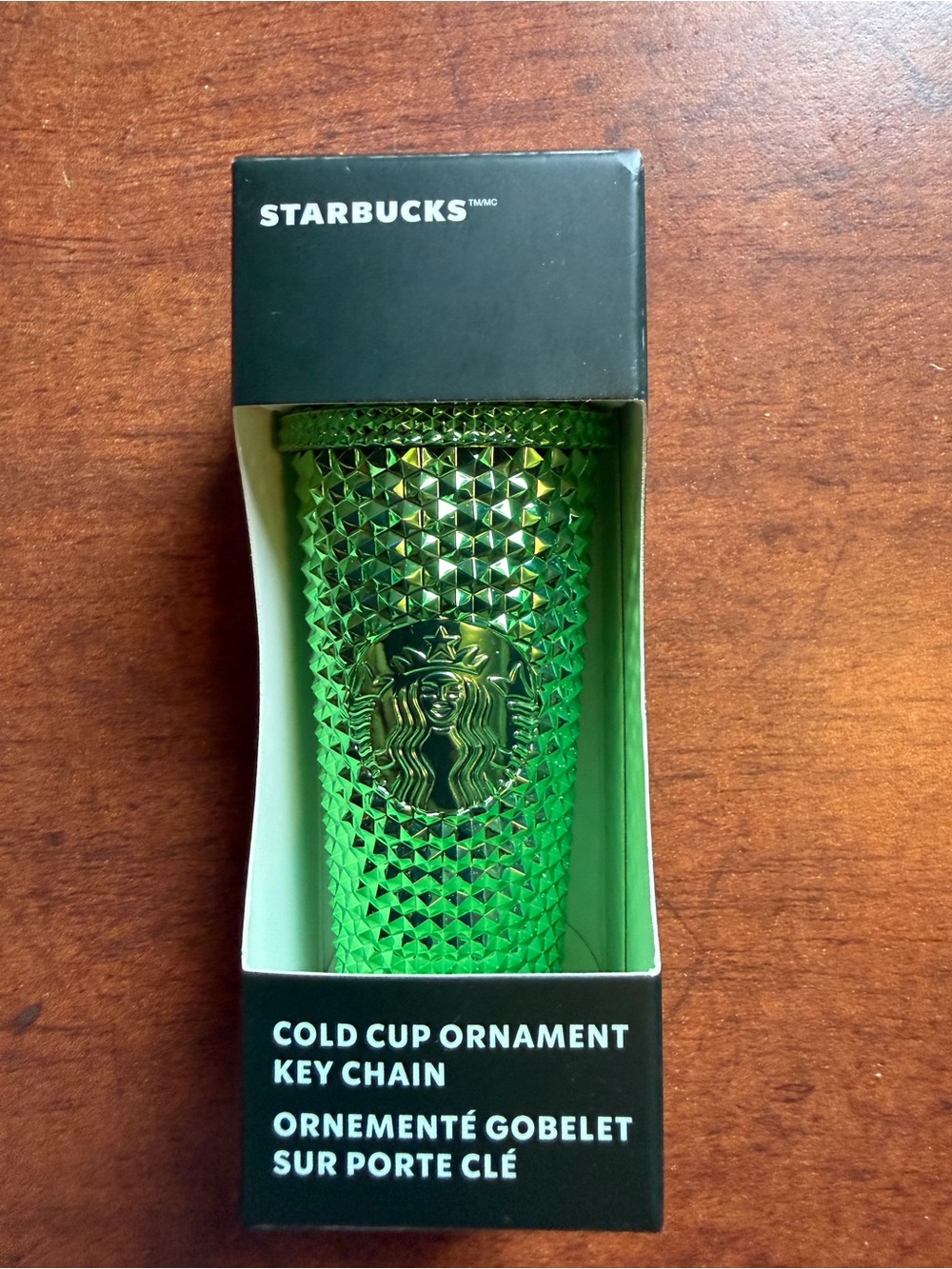Starbucks Keychain Unisex OS Green Studded Tumbler Mini Cup